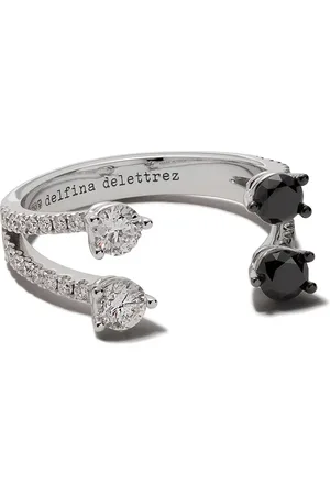 DELFINA DELETTREZ 18kt white gold Domino Dots diamond ring