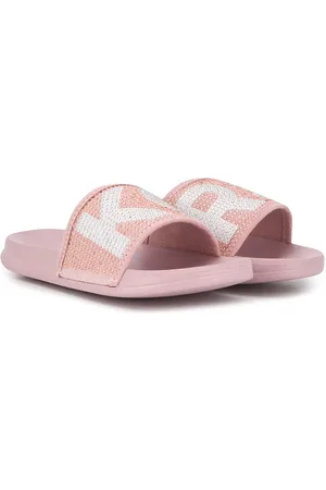 Michael Kors Kids Lorek Monogram Slides