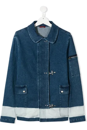 FAY TEEN concealed fastening denim jacket