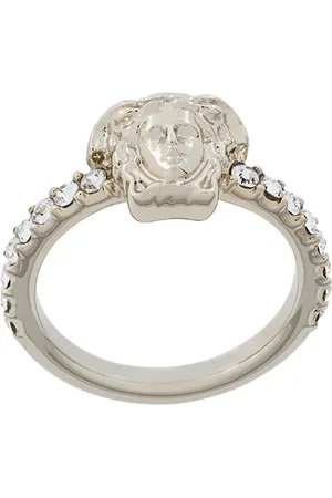 VERSACE La Medusa crystal-embellished ring