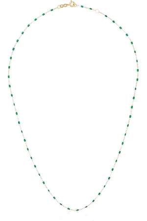 GIGI CLOZEAU 18kt yellow gold and beaded necklace
