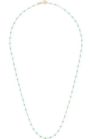 GIGI CLOZEAU Lagoon 18kt rose turquoise necklace