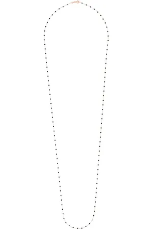 GIGI CLOZEAU 18kt rose gold 86cm beaded necklace
