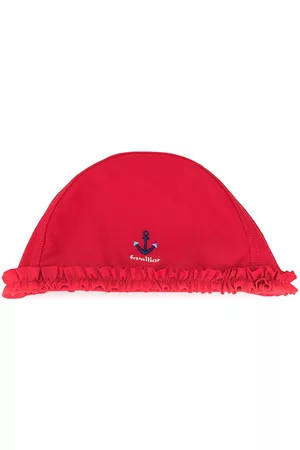 Familiar Girls Hats - Embroidered-anchor beach hat
