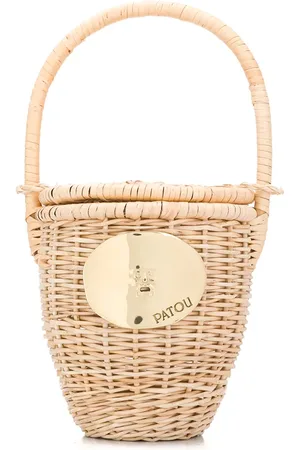 Patou Wicker bucket bag