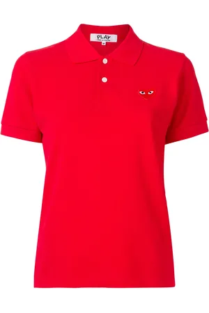 Comme des Garçons Signature piqu?? polo shirt