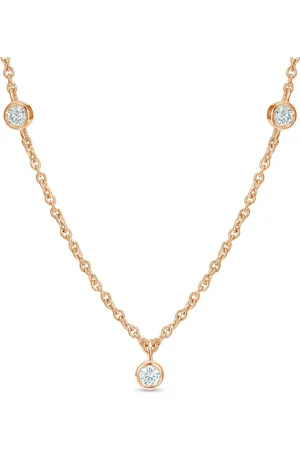 De Beers 18kt rose diamond Clea short necklace
