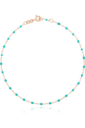 GIGI CLOZEAU 18kt rose gold beaded anklet