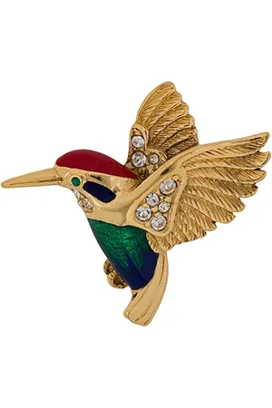 Susan Caplan 1960s Attwood & Sawyer Hummingbird brooch