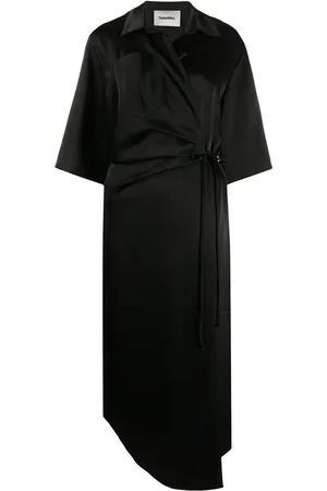 Nanushka Satin wrap dress