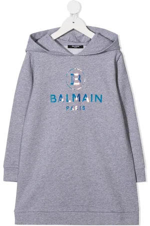 Balmain Logo-print hooded dress