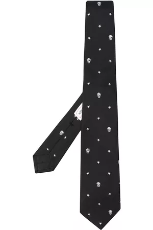 Alexander McQueen Men Bow Ties - Skull and star print tie