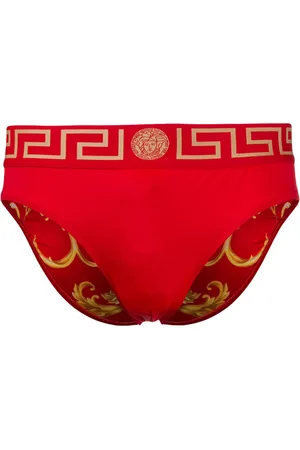 VERSACE Greca Border swim briefs