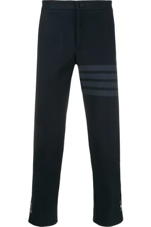 Thom Browne Slim-fit tonal 4-Bar trousers