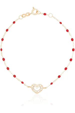 GIGI CLOZEAU 18kt yellow beaded diamond bracelet