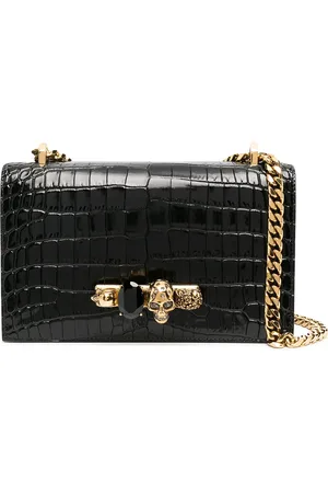 Alexander McQueen Embossed knuckleduster shoulder bag