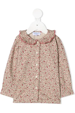 SIOLA Floral print long-sleeved shirt