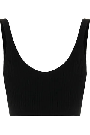 Cashmere In Love Ribbed-knit cropped top