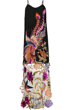 Dolci Follie Feather print dress