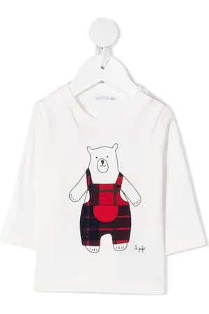 Il gufo Bear-print logo T-shirt