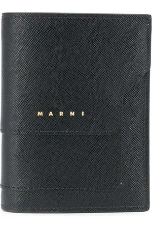 Marni Logo-print leather bi-fold wallet