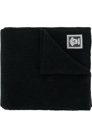 VERSACE Medusa wool ribbed scarf