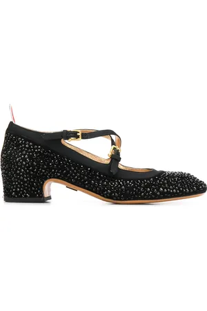 Thom Browne Crisscross crystal Mary Jane pumps