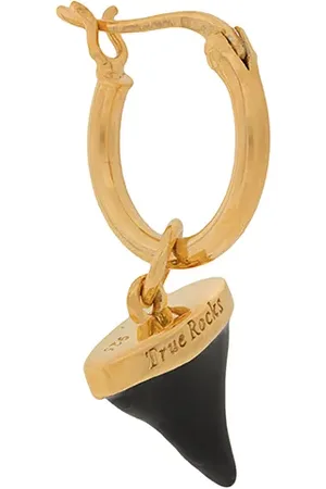 TRUE ROCKS Shark Tooth single hoop earring