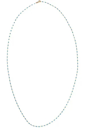 GIGI CLOZEAU 18kt yellow Classic Gigi blue beaded necklace