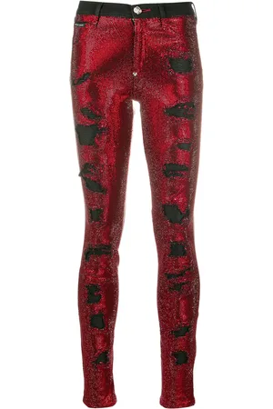 Philipp Plein Crystal embellished skinny jeans