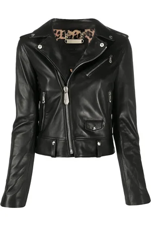 Philipp Plein Zipped biker jacket