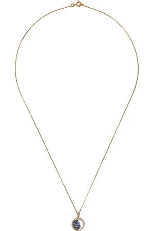 Aurélie Bidermann 18kt yellow sapphire Chivor mini medallion necklace