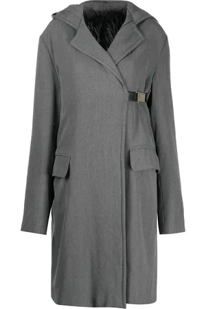 Gianfranco Ferré 1990s hooded knee-length coat