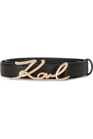 Karl Lagerfeld Signature leather belt