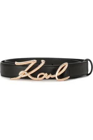 Karl Lagerfeld Signature leather belt