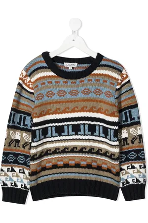 Lanvin Mini-me knitted jacquard jumper