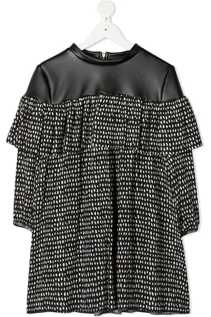 Le pandorine Dot-print ruffled dress