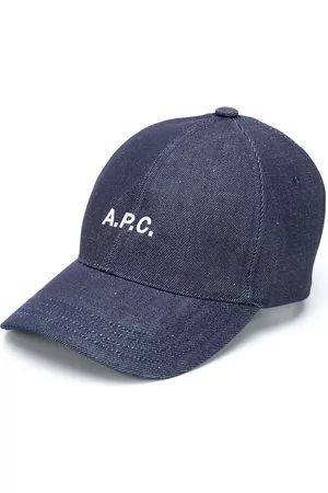 A.P.C. Embroidered logo denim cap