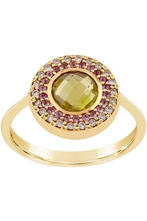 Dinny Hall 14kt yellow diamond Double Halo pinky ring