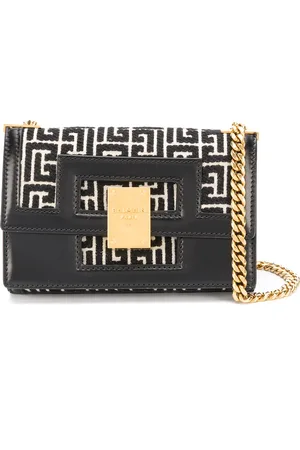 Balmain Small 1945 Heritage monogram jacquard bag