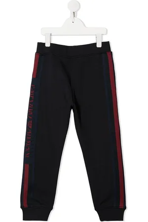 Emporio Armani Logo-stripe appliqué track pants