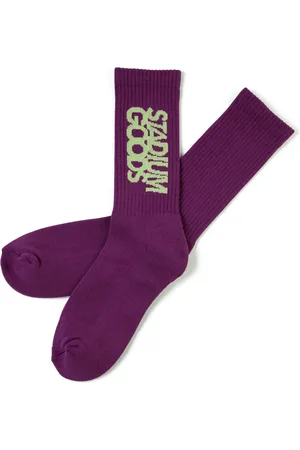Stadium Goods Logo "Plum" crew socks
