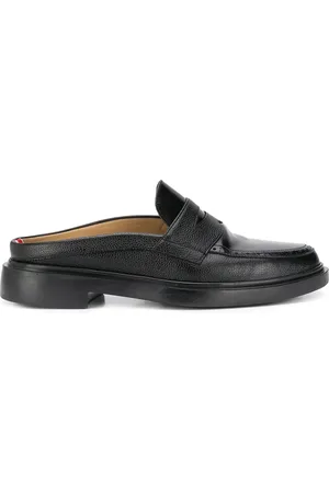 Thom Browne Pebbled leather penny loafer mules