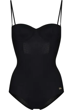 Dolce & Gabbana Logo-tag balconette swimsuit