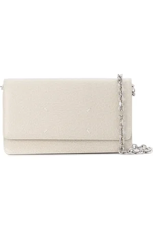 Maison Margiela Four-stitch leather wallet-on-chain