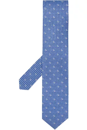 Salvatore Ferragamo Gancio woven print tie