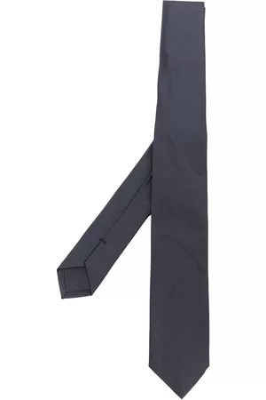 Jil Sander Men Bow Ties - Horizontal-stripe pattern silk tie