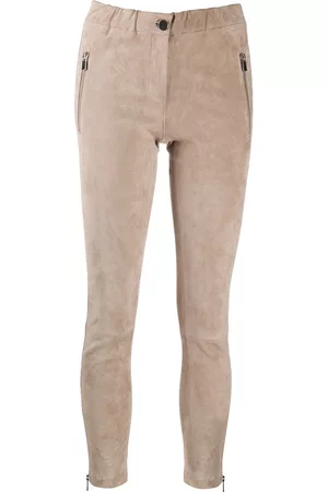 arma leder Suede skinny trousers
