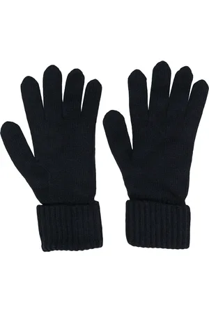 N.PEAL Ribbed knit gloves