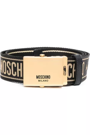 Moschino Grosgrain logo belt